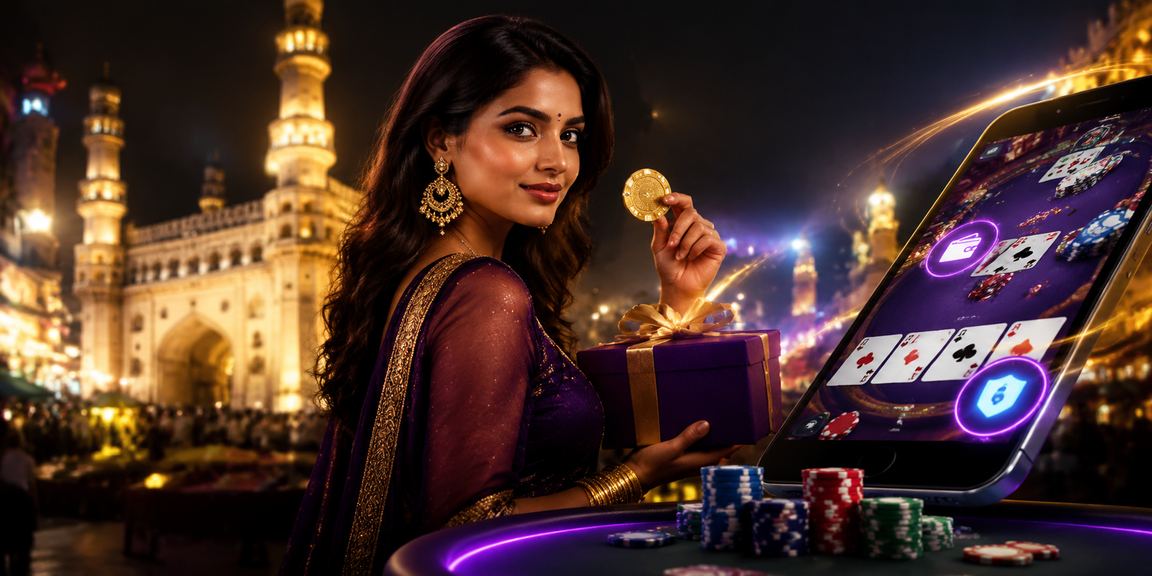 Hyderabad Charmianr at night illustrating mobile payments